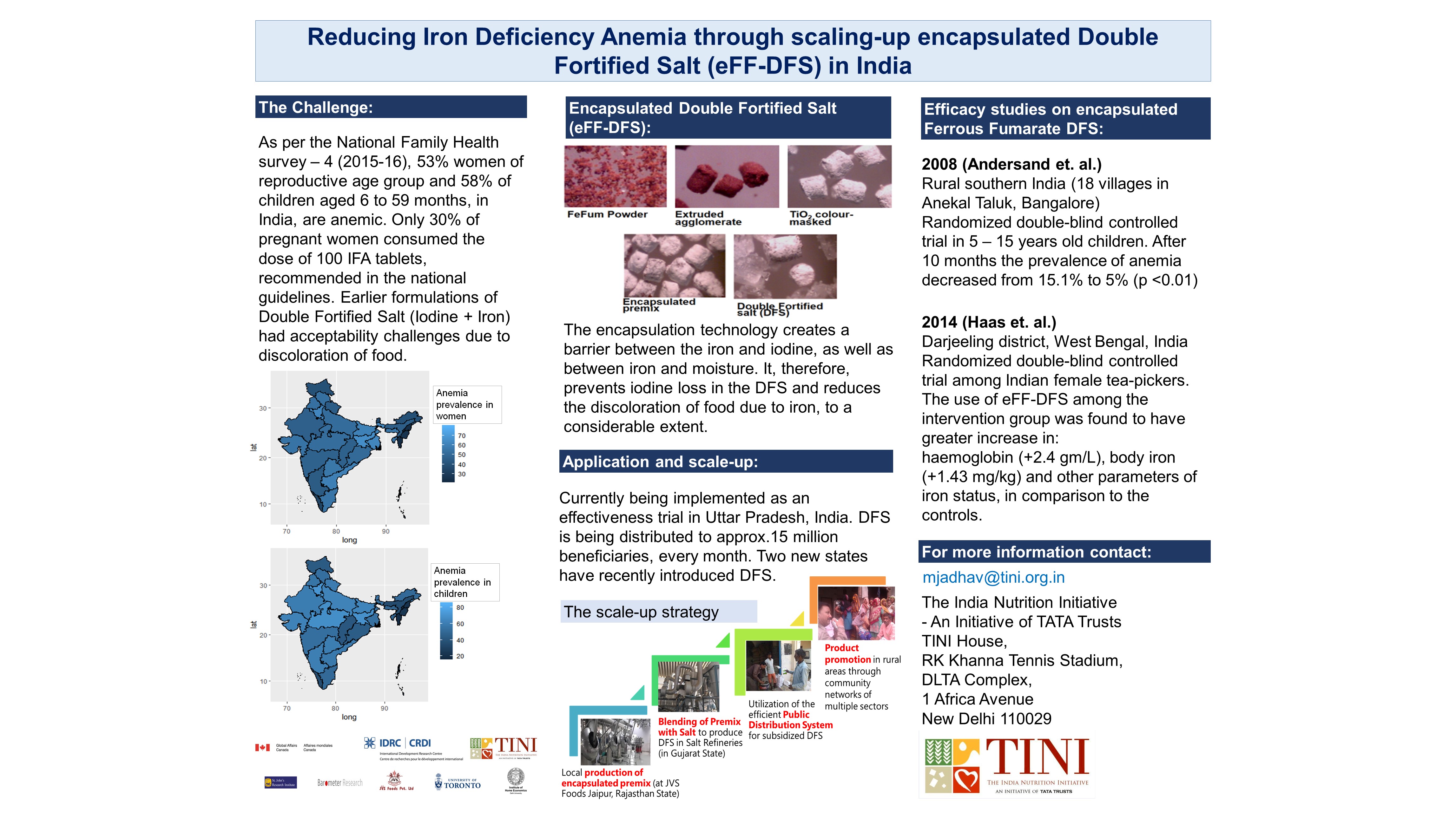 Reducing Iron Deficiency Anemia through scaling-up encapsulated Double Fortified Salt (eFF-DFS) in India